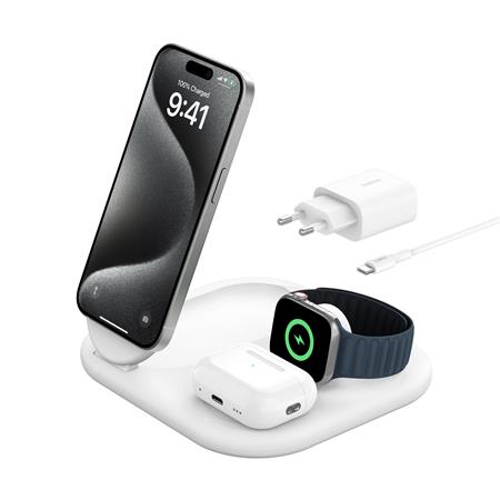 Belkin BOOST CHARGE™ Qi2 15W 3v1 Magnetický