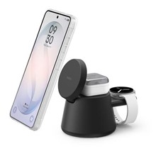 Belkin UltraCharge 25w Qi2 3in1 Modular Charging Dock, Black
