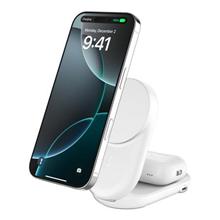 Belkin UltraCharge™ Qi2 2v1 Magnetická nabíječka pro iPhone/AirPods, s USB-C, bílá
