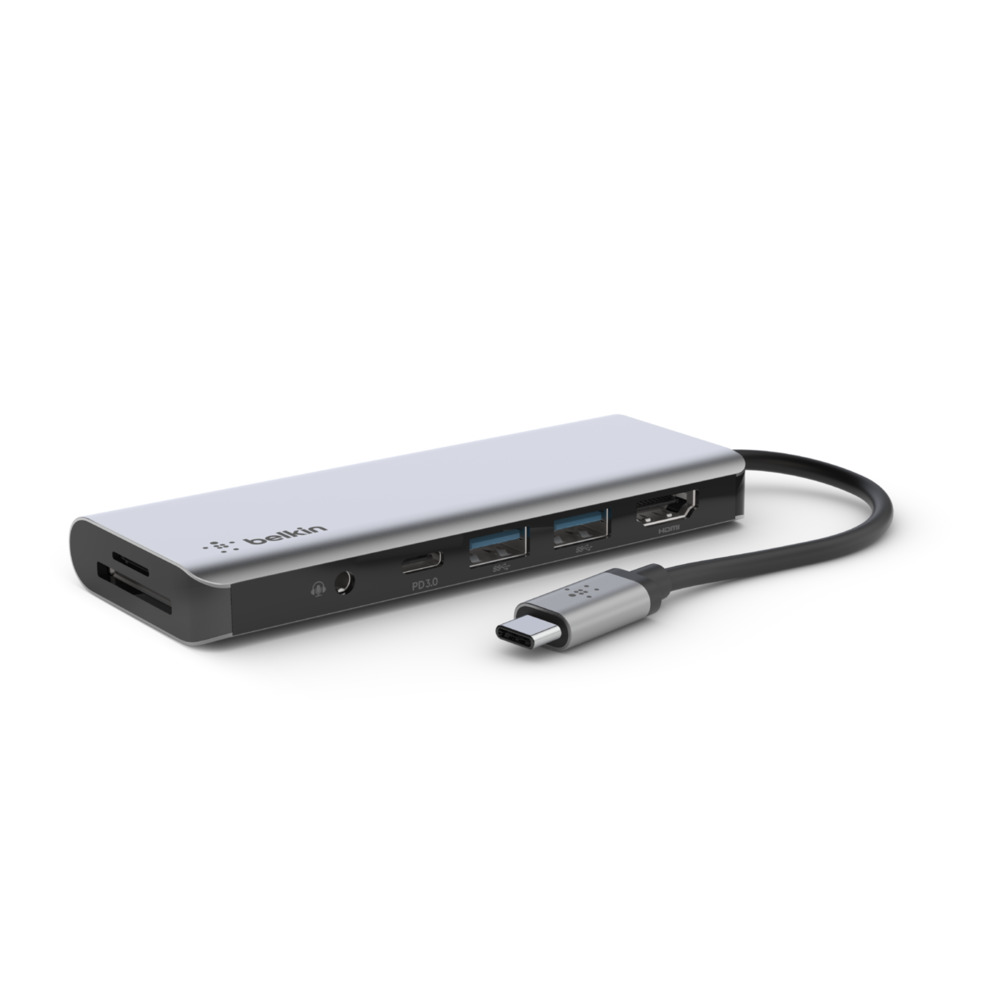 Belkin USB-C 7v1 Multiport adapter - 4K HDMI,