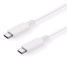 C-TECH Kabel USB 3.2, Type-C (CM/CM), PD 100W, 20Gbps, 2m, bílý