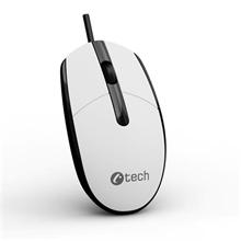 C-TECH myš WM-10, USB, 1200 DPI, bílo-černá