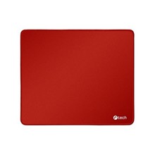 C-TECH podložka pod myš MP-01, červená, 320x270x4mm, obšité okraje