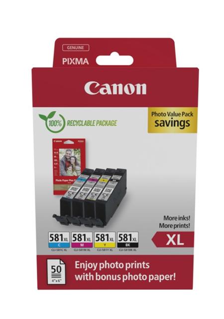 Canon cartridge INK CLI-581XL BK/C/M/Y PHOTO