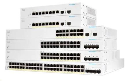 CBS220 Smart 8-port GE, Full PoE, Ext PS, 2x1G