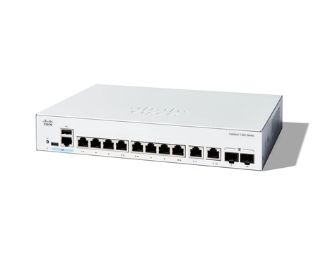 Cisco Catalyst 1300 8-port GE, Ext PS, 2x1G