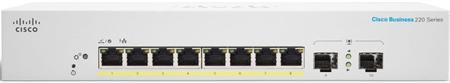 Cisco switch CBS220-8FP-E-2G (8xGbE,2xSFP,