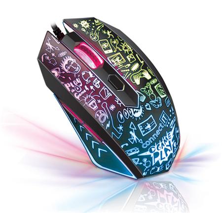 CONNECT IT DOODLE herní myš, LED podsvícení,