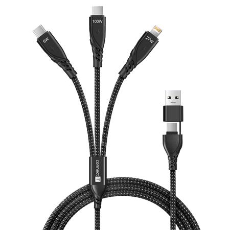 CONNECT IT Wirez 6in1 2x USB-C, 1x Lightning,