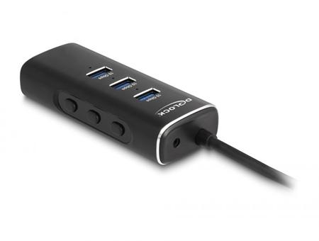 Delock 3 portový rozbočovač USB 10 Gbps