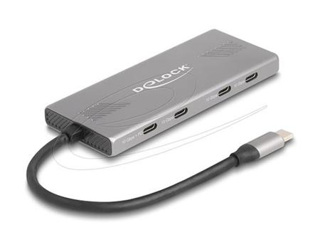 Delock 7portový USB Hub 10 Gb/s se 4 x USB Type-C