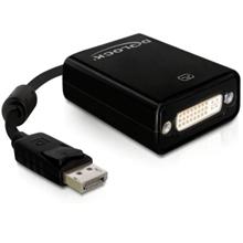 Delock adaptér DisplayPort (samec) na DVI 24+5 (samice), černý