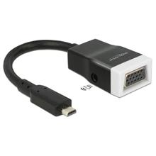 Delock adaptér HDMI-micro D samec > VGA samice s Audio 