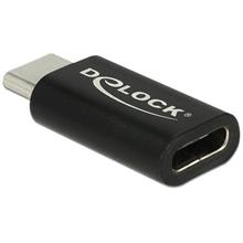 Delock Adaptér SuperSpeed USB 10 Gbps (USB 3.1 Gen 2) USB Type-C™ samec > port samice černý
