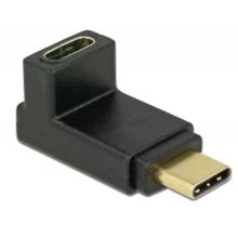 Delock Adaptér SuperSpeed USB 10 Gbps (USB 3.1 Gen 2) USB Type-C™ samec > port samice pravoúhlý nahoru / dolů