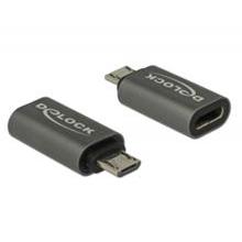 Delock Adaptér USB 2.0 Micro-B samec na USB