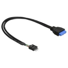 DeLock adaptér USB 3.0 19-pin samice na USB 2.0 8-pin samec