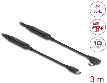 Delock Aktivní kabel USB 10 Gbps, ze zástrčkového