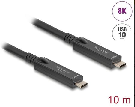 Delock Aktivní optický kabel USB-C™ 8K Video +