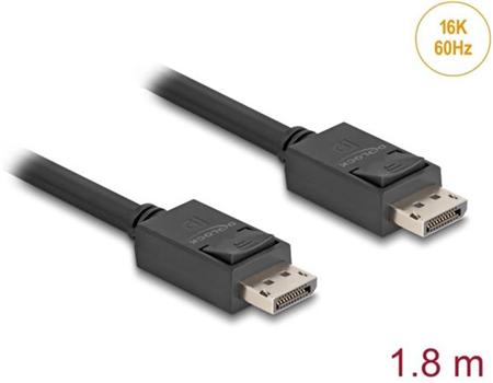 Delock DisplayPort kabel 16K 60 Hz 80 Gbps 1,8