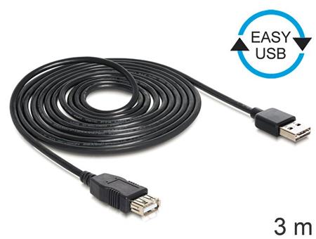 Delock kabel EASY-USB 2.0-A samec > USB 2.0-A