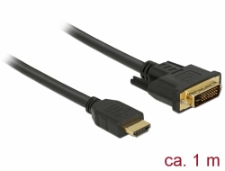 Delock Kabel HDMI na DVI 24+1 obousměrný 1