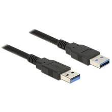 Delock Kabel USB 3.0 Typ-A samec > USB 3.0 Typ-A samec 5,0 m černý