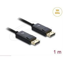 Delock Koaxiální kabel DisplayPort 16K 60 Hz 80 Gbps s pleteným opláštěním 1 m