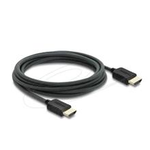 Delock Koaxiální kabel High Speed HDMI 8K 60 Hz 48 Gbps s pleteným opláštěním 3 m