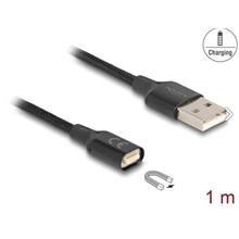 Delock Magnetický USB nabíjecí kabel černá 1 m