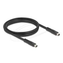 Delock Mini DisplayPort kabel 16K 60 Hz 80 Gbps 1,5 m, černý