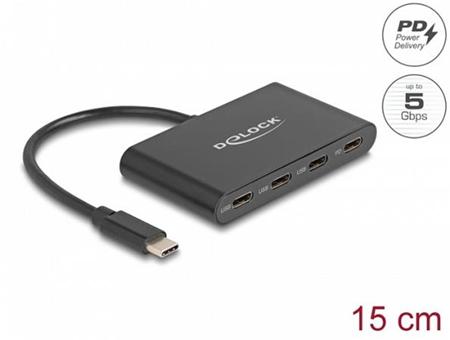 Delock Rozbočovač USB 3.2 Gen 1 USB Type-C™ se 3