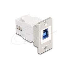 Delock USB 5 Gbps Typ-B samice na USB Typ-A samice, kónický, pro montáž do panelu
