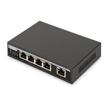 Digitus Gigabit Desktop PoE af/at 4-Port Switch 10/100/1000Mbps, 62W PoE Power Budget, metal housing