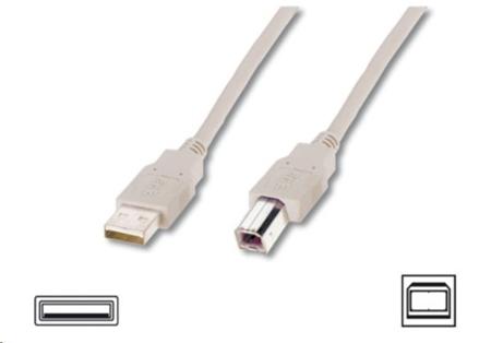 Digitus USB kabel A/samec na B-samec, 2x stíněný,