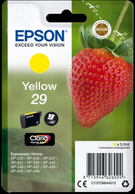 Epson Singlepack Yellow 29 Claria Home