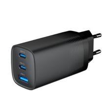 GEMBIRD, Nabíječka USB, 3x port, 65W, rychlé nabíjení, černá