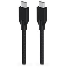 Genius ACC-C2CC-3A, Kabel, USB-C na USB-C, USB 3.0, 3A, PD 60W, opletený, 1,5m, černý