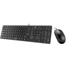 Genius SlimStar C126 Set klávesnice a myši, drátový, CZ+SK layout, USB, Copilot klávesa, černý