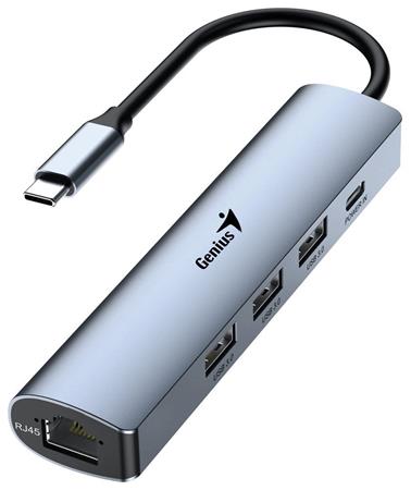 Genius UH-545 USB Hub, externí, USB-C na 3× USB