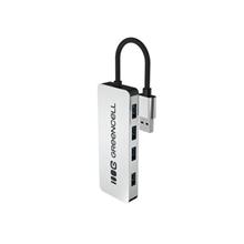 Green Cell USB-A 4v1 HUB (4×USB 3.0) – rychlý přenos 5 Gb/s, hliníkové pouzdro