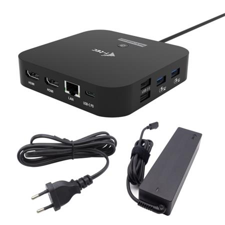 i-tec USB-C Dual HDMI Docking Station with Power