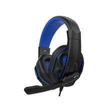 LEXIP STEELPLAY - HP41 DRÁTOVÁ SLUCHÁTKA S MIKROFONEM, ČERNÁ/MODRÁ