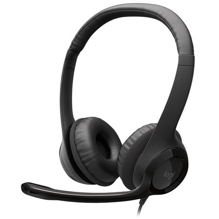 Logitech Headset H390 USB, stereo sluchátka s