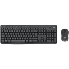 Logitech klávesnice s myší Wireless Silent Combo MK295, CZ/SK, tichá, grafitová