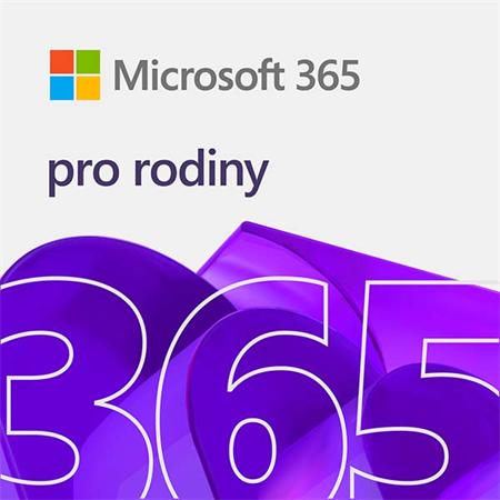 Microsoft 365 pro rodiny CZ - předplatné na 1 rok