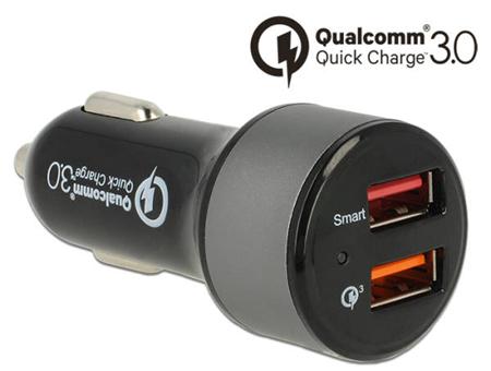 Navilock Autonabíječka 2 x USB Type-A s Qualcomm®