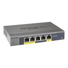 Netgear PLUS SWITCH, 5xGbE powering only via PoE switch (mngt. via PC utility-monitoring also via WEB)