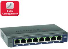 Netgear PLUS SWITCH, 8xGbE (mngt. via PC