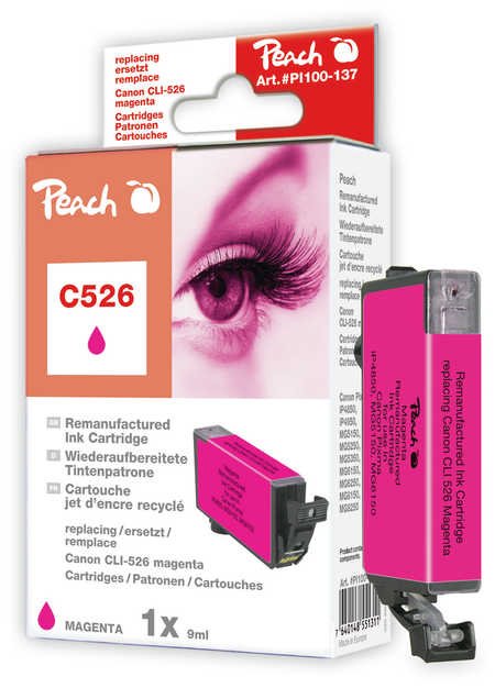 PEACH kompatibilní cartridge Canon CLI-526,